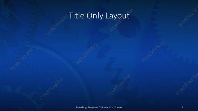 Title Only presentation slide layout