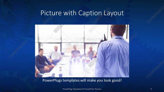 Picture with Caption presentation slide layout