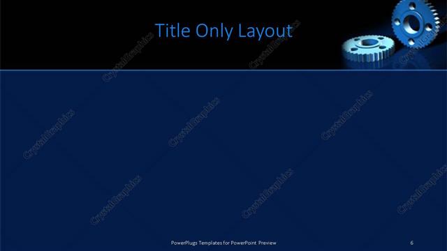 Title Only presentation slide layout