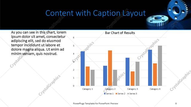 Content with Caption presentation slide layout