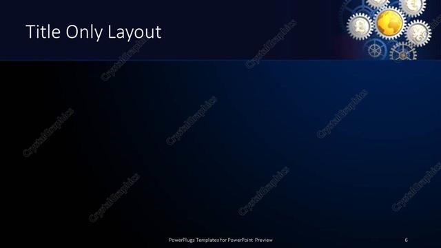 Title Only presentation slide layout