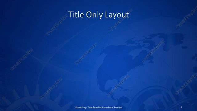 Title Only presentation slide layout