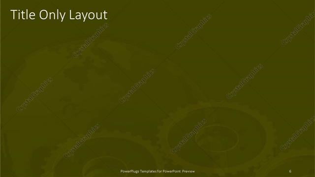 Title Only presentation slide layout