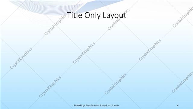 Title Only presentation slide layout
