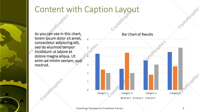 Content with Caption presentation slide layout