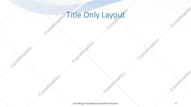 Title Only presentation slide layout