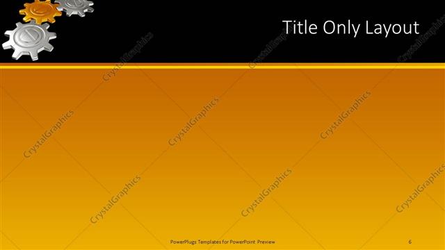 Title Only presentation slide layout