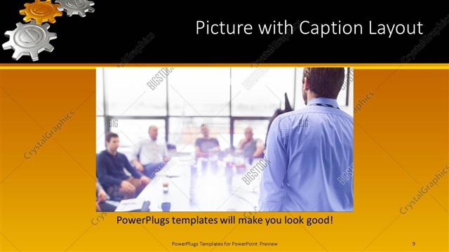 Picture with Caption presentation slide layout