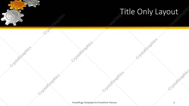 Title Only presentation slide layout