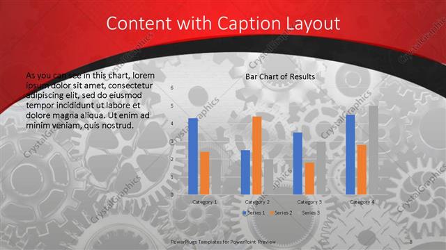 Content with Caption presentation slide layout