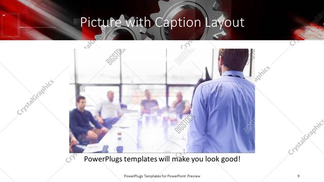 Picture with Caption presentation slide layout