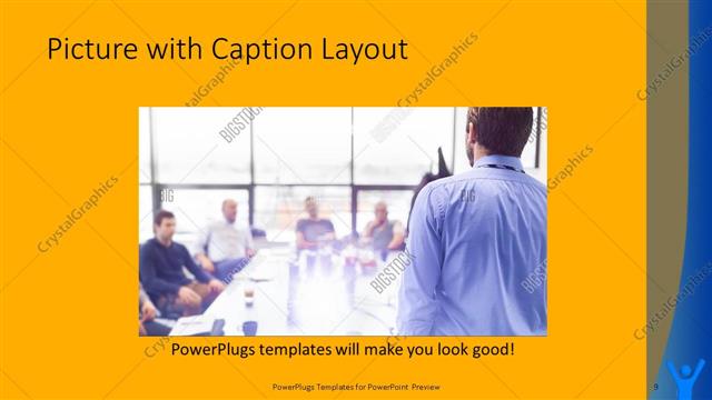 Picture with Caption presentation slide layout