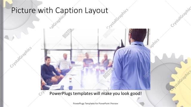 Picture with Caption presentation slide layout