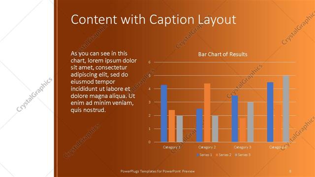 Content with Caption presentation slide layout