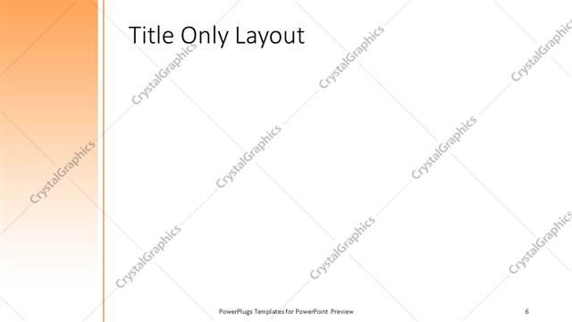 Title Only presentation slide layout