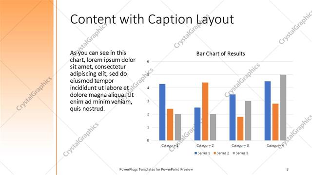 Content with Caption presentation slide layout