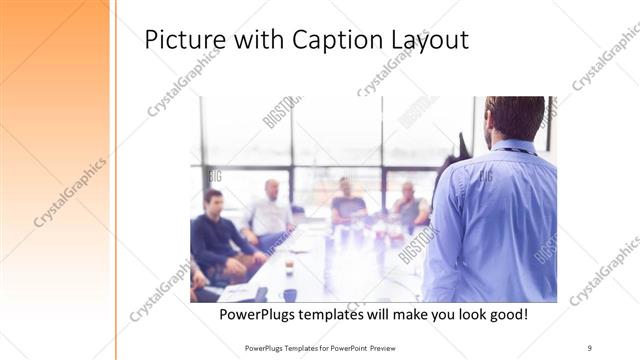Picture with Caption presentation slide layout