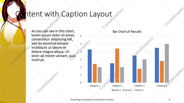 Content with Caption presentation slide layout