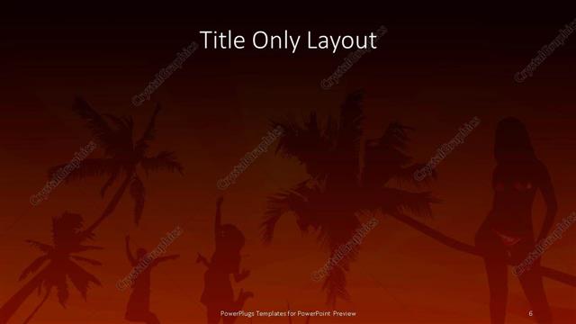 Title Only presentation slide layout