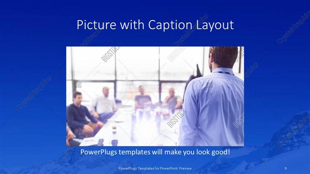 Picture with Caption presentation slide layout