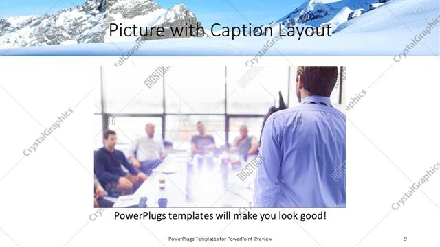 Picture with Caption presentation slide layout
