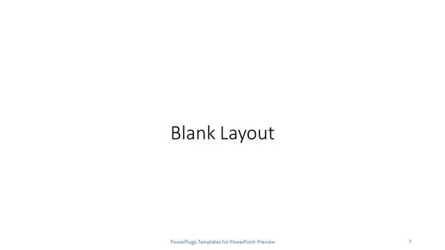 Blank presentation slide layout