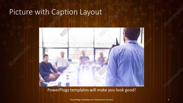Picture with Caption presentation slide layout