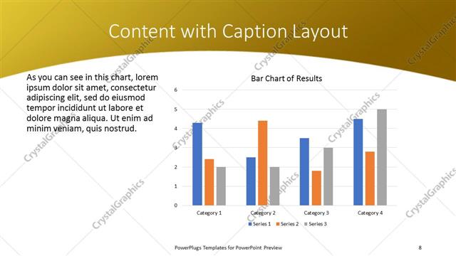Content with Caption presentation slide layout