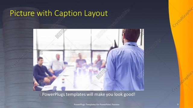 Picture with Caption presentation slide layout