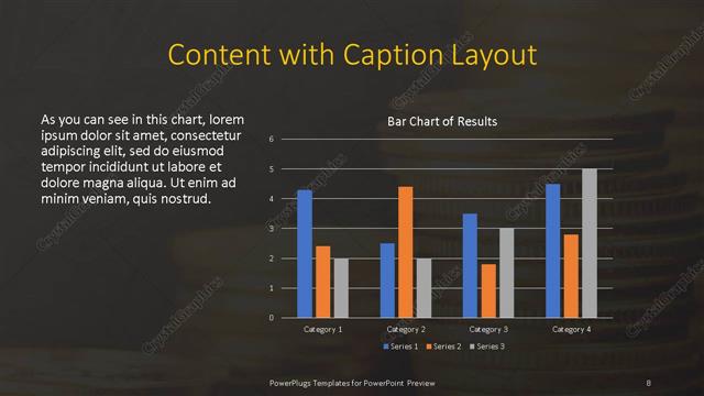 Content with Caption presentation slide layout