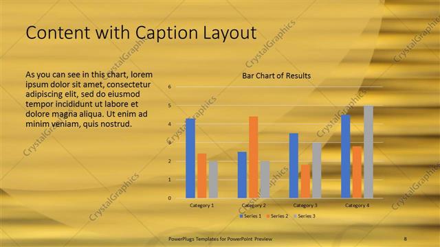 Content with Caption presentation slide layout