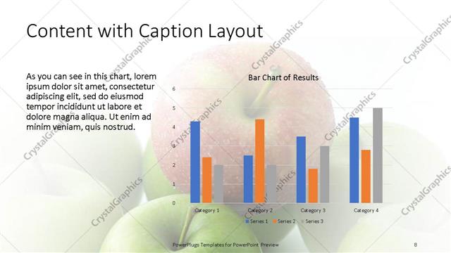Content with Caption presentation slide layout
