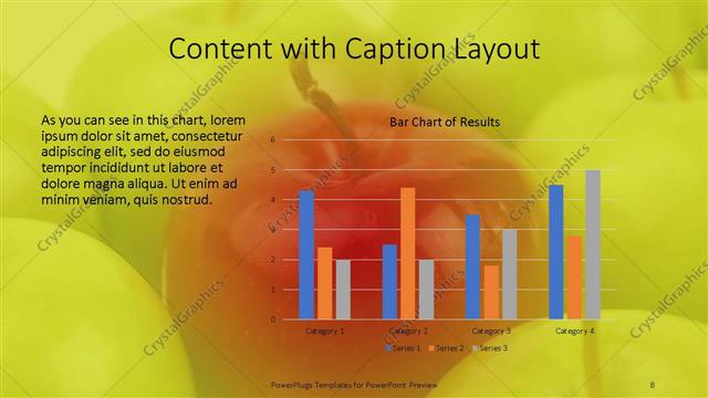 Content with Caption presentation slide layout