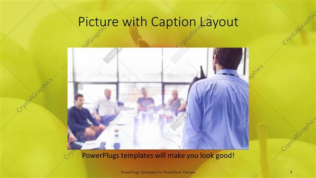 Picture with Caption presentation slide layout