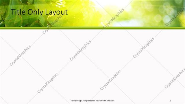 Title Only presentation slide layout