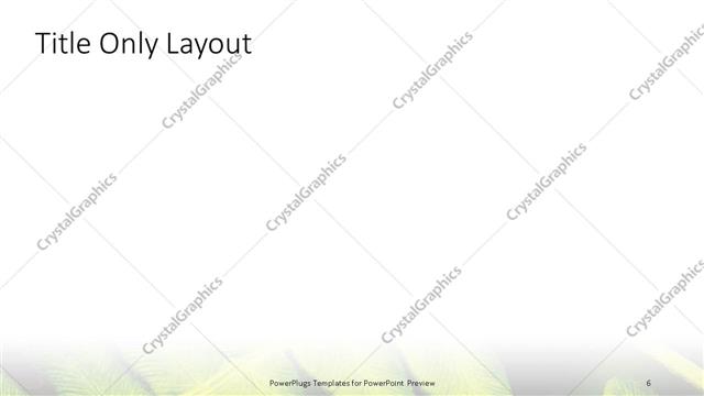 Title Only presentation slide layout