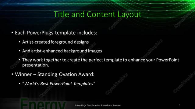 Title and Content presentation slide layout