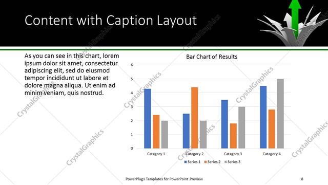 Content with Caption presentation slide layout