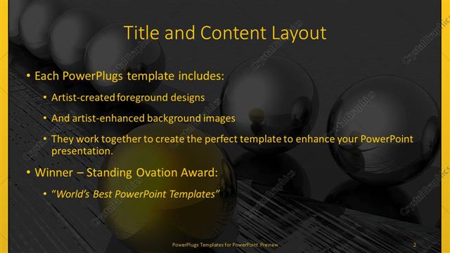 Title and Content presentation slide layout