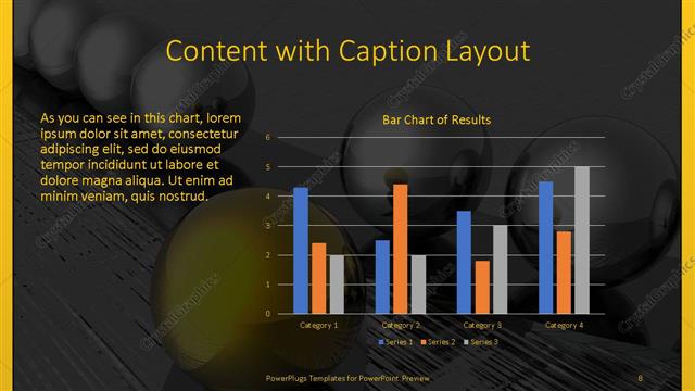 Content with Caption presentation slide layout