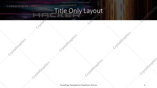 Title Only presentation slide layout