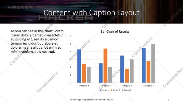 Content with Caption presentation slide layout