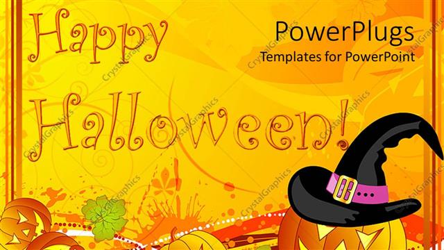  Presentation with halloween - A number of Halloween pumpkin figures and celebration stuff