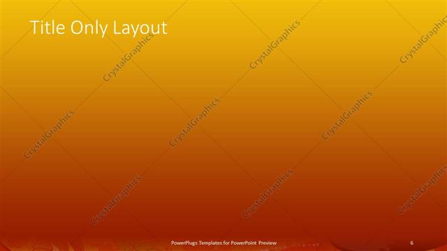 Title Only presentation slide layout