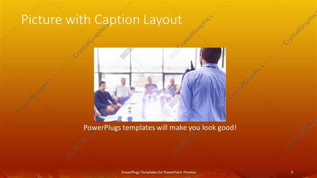 Picture with Caption presentation slide layout