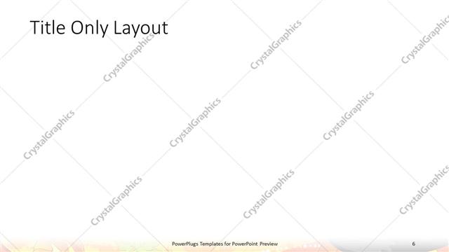 Title Only presentation slide layout