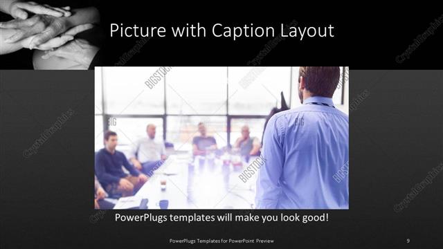 Picture with Caption presentation slide layout