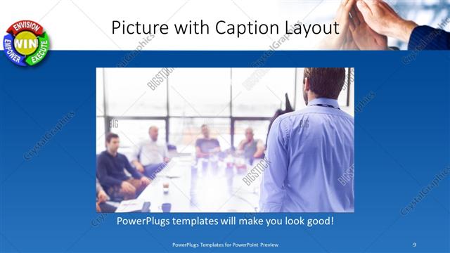 Picture with Caption presentation slide layout