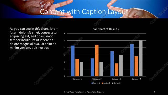 Content with Caption presentation slide layout