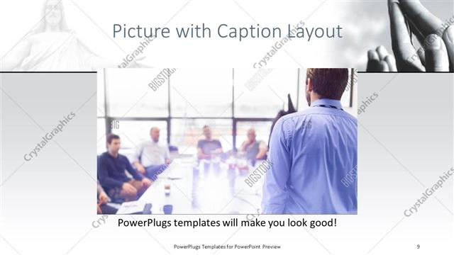 Picture with Caption presentation slide layout
